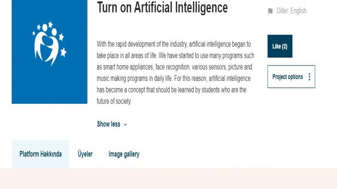 Turn on Artificial Intelligence
